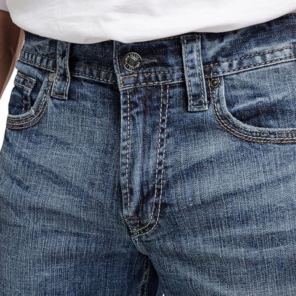 Silver Jeans Co. Men's Gordie Relaxed Fit Straight Leg Jeans 34x32 - Picture 4 of 6